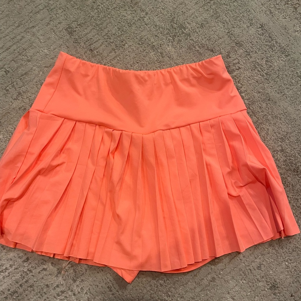 Pleated Coral Women's Shorts
